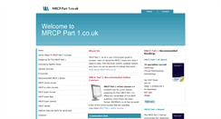 Desktop Screenshot of mrcppart1.co.uk
